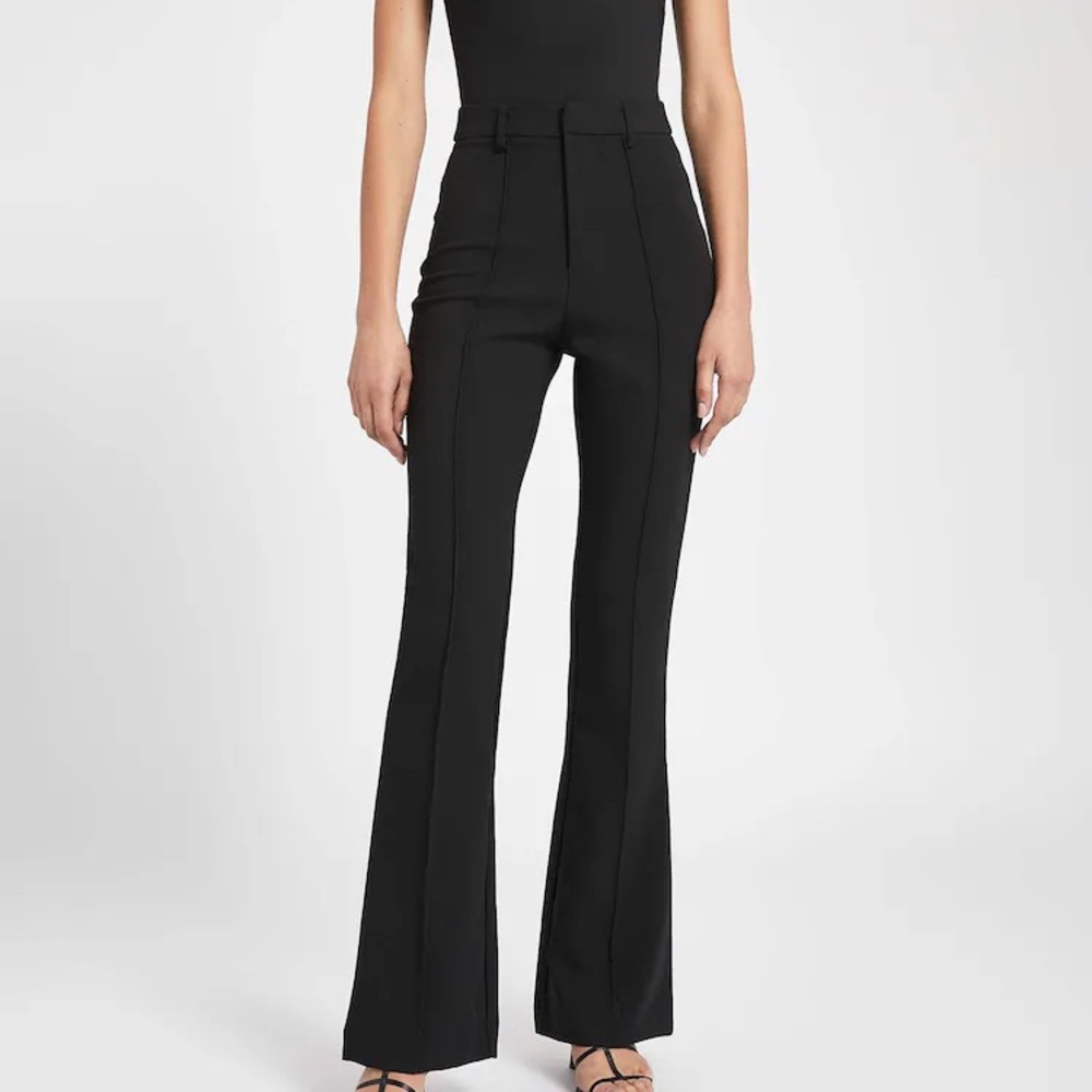 Because of Alice Black Women's Flared Trousers